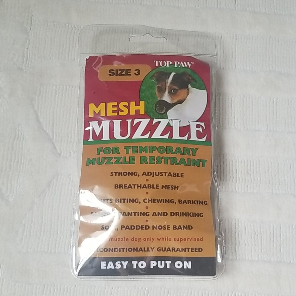 Top Paw Mesh Muzzle Size 3
